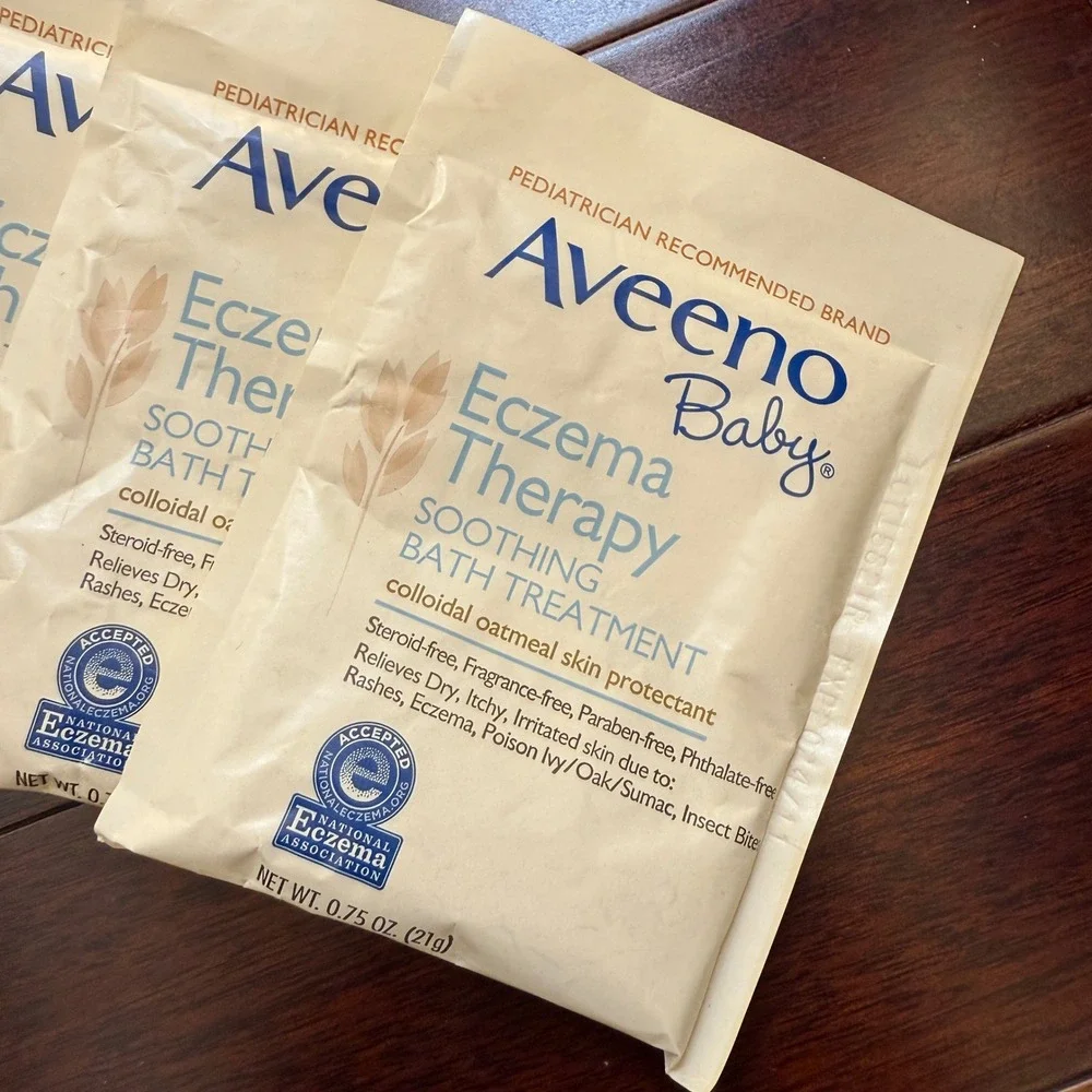 Aveeno Baby‎ Eczema Therapy Soothing Bath Treatment 10 Packets Colloidal Oatmeal